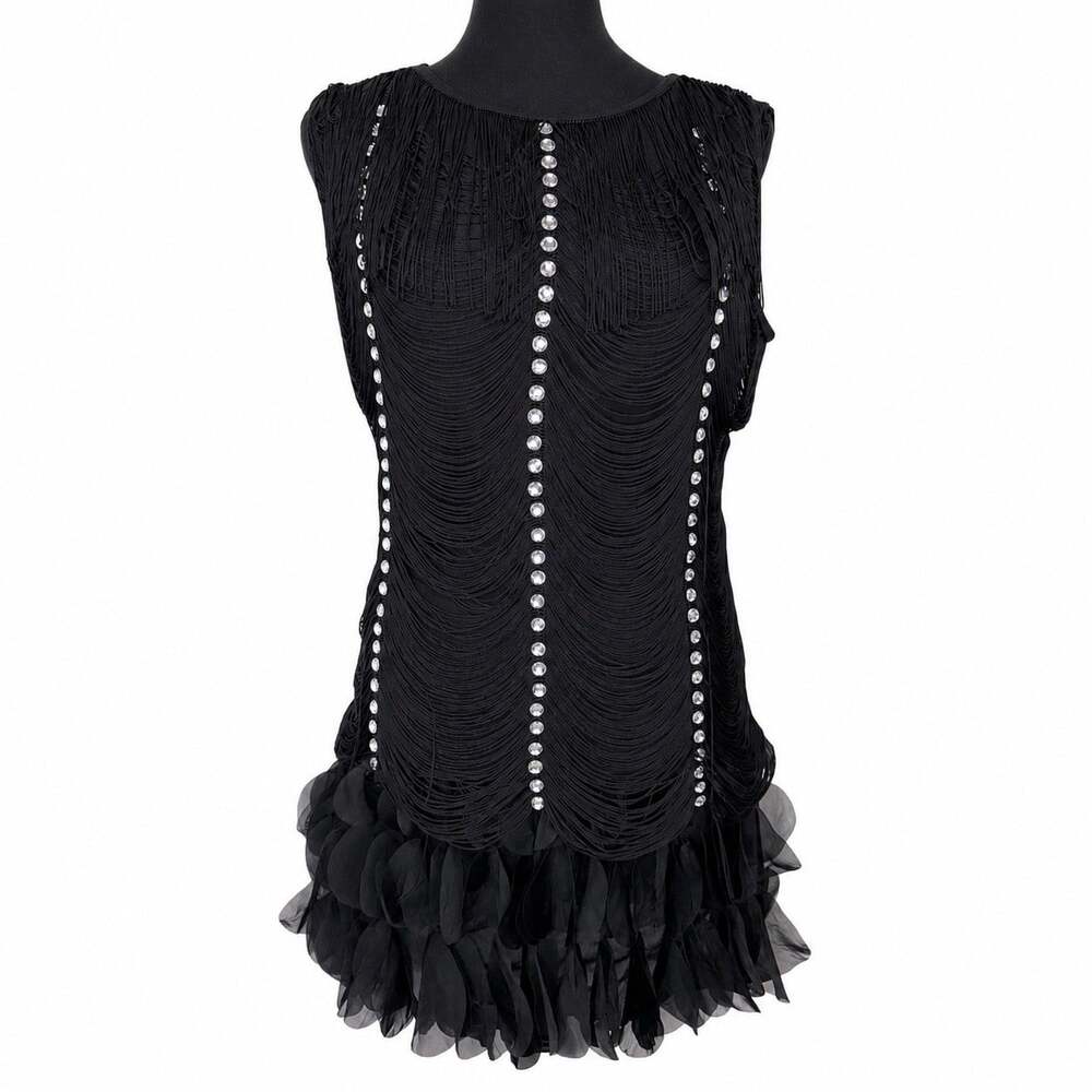 Roaring 20’s Flapper dress Rhinestone Spirit Halloween Costume Adult Small